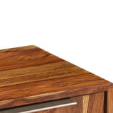 NNEVL TV Cabinet Solid Sheesham Wood with Honey Finish 118x30x40 cm