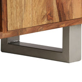 NNEVL TV Cabinet Solid Sheesham Wood with Honey Finish 118x30x40 cm