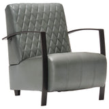 NNEVL Armchair Grey Real Leather