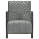 NNEVL Armchair Grey Real Leather