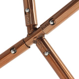 NNEVL Butterfly Chair Brown and White Genuine Goat Leather