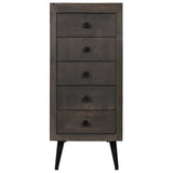 NNEVL Sideboard Solid Mango Wood 40x40x91 cm