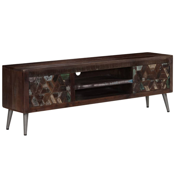 NNEVL TV Cabinet Solid Reclaimed Wood 140x30x45 cm