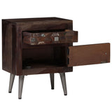 NNEVL Bedside Cabinet Solid Reclaimed Wood 40x30x50 cm