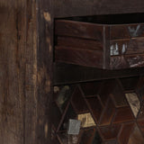 NNEVL Bedside Cabinet Solid Reclaimed Wood 40x30x50 cm