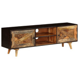 NNEVL TV Cabinet Solid Mango Wood 140x30x45 cm
