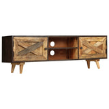 NNEVL TV Cabinet Solid Mango Wood 140x30x45 cm