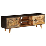 NNEVL TV Cabinet Solid Mango Wood 140x30x45 cm