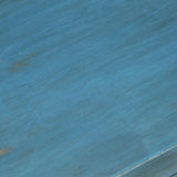 NNEVL Bedside Table Solid Mango Wood 40x30x50 cm Blue