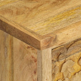 NNEVL Bedside Table Solid Mango Wood 40x30x50 cm
