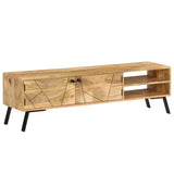 NNEVL TV Cabinet Solid Mango Wood 140x30x40 cm