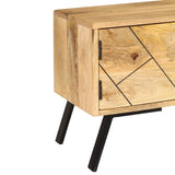 NNEVL TV Cabinet Solid Mango Wood 140x30x40 cm