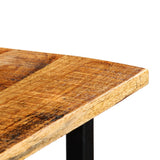 NNEVL Tractor Bar Table Solid Mango Wood Red 60x60x107 cm