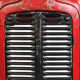 NNEVL Tractor Bar Table Solid Mango Wood Red 60x150x107 cm