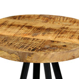 NNEVL Bar Set 3 Piece Solid Mango Wood 60x60x107 cm