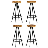 NNEVL Bar Set 5 Piece Solid Mango Wood 120x60x107 cm