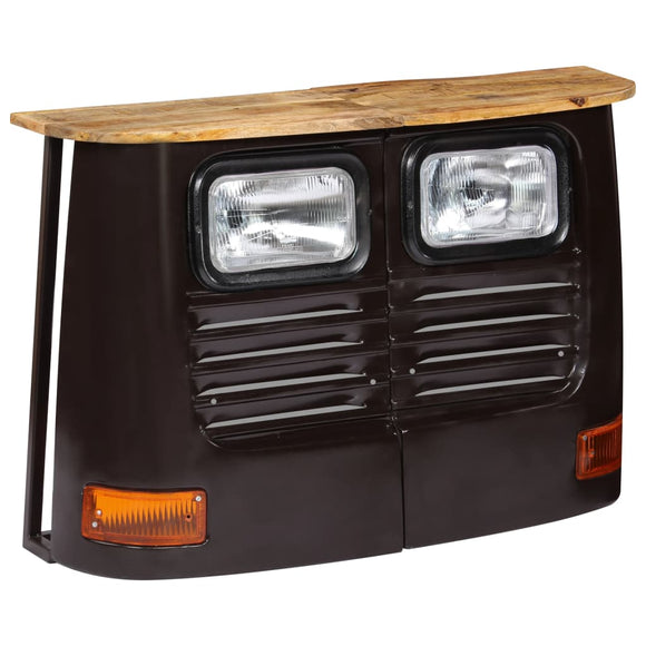 NNEVL Truck Sideboard Solid Mango Wood Dark Grey