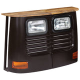 NNEVL Truck Sideboard Solid Mango Wood Dark Grey