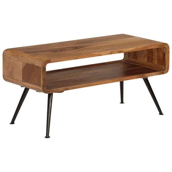 NNEVL Coffee Table Solid Sheesham Wood 95x40x45 cm