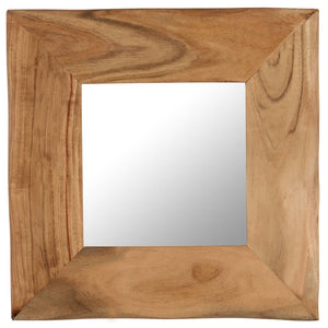 NNEVL Cosmetic Mirror 50x50 cm Solid Acacia Wood