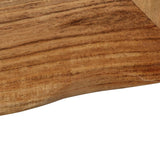 NNEVL Cosmetic Mirror 50x50 cm Solid Acacia Wood