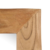 NNEVL Cosmetic Mirror 50x50 cm Solid Acacia Wood