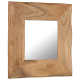 NNEVL Cosmetic Mirror 50x50 cm Solid Acacia Wood