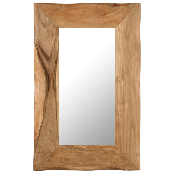 NNEVL Cosmetic Mirror 50x80 cm Solid Acacia Wood