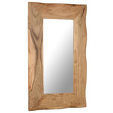 NNEVL Cosmetic Mirror 50x80 cm Solid Acacia Wood