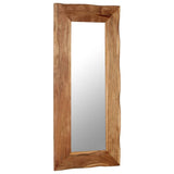 NNEVL Cosmetic Mirror 50x110 cm Solid Acacia Wood