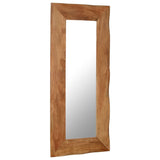 NNEVL Cosmetic Mirror 50x110 cm Solid Acacia Wood