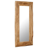 NNEVL Cosmetic Mirror 50x110 cm Solid Acacia Wood