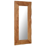 NNEVL Cosmetic Mirror 50x110 cm Solid Acacia Wood