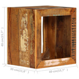 NNEVL Stool 40x30x40 cm Solid Reclaimed Wood