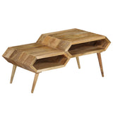 NNEVL Coffee Table Solid Mango Wood 104x50x45 cm