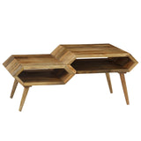 NNEVL Coffee Table Solid Mango Wood 104x50x45 cm