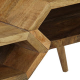 NNEVL Coffee Table Solid Mango Wood 104x50x45 cm