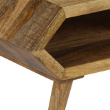 NNEVL Coffee Table Solid Mango Wood 104x50x45 cm