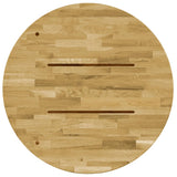 NNEVL Table Top Solid Oak Wood Round 23 mm 400 mm