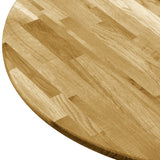 NNEVL Table Top Solid Oak Wood Round 23 mm 400 mm