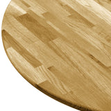 NNEVL Table Top Solid Oak Wood Round 23 mm 500 mm