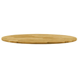 NNEVL Table Top Solid Oak Wood Round 23 mm 600 mm
