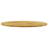 NNEVL Table Top Solid Oak Wood Round 23 mm 700 mm