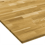 NNEVL Table Top Solid Oak Wood Square 23 mm 70x70 cm