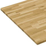 NNEVL Table Top Solid Oak Wood Rectangular 23 mm 140x60 cm