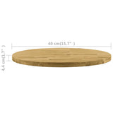NNEVL Table Top Solid Oak Wood Round 44 mm 400 mm