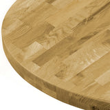 NNEVL Table Top Solid Oak Wood Round 44 mm 600 mm