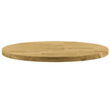 NNEVL Table Top Solid Oak Wood Round 44 mm 900 mm