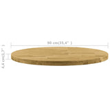 NNEVL Table Top Solid Oak Wood Round 44 mm 900 mm