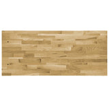 NNEVL Table Top Solid Oak Wood Rectangular 44 mm 100x60 cm
